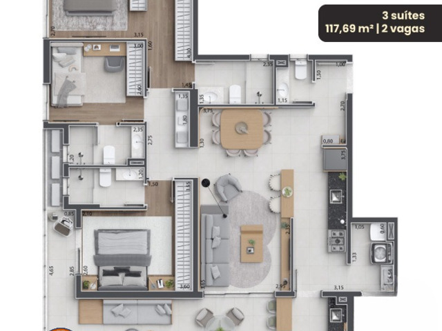 Apartamento para Lançamento em Taubaté - 2
