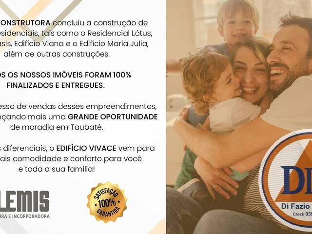 #814 - Apartamento para Venda em Taubaté - SP - 2