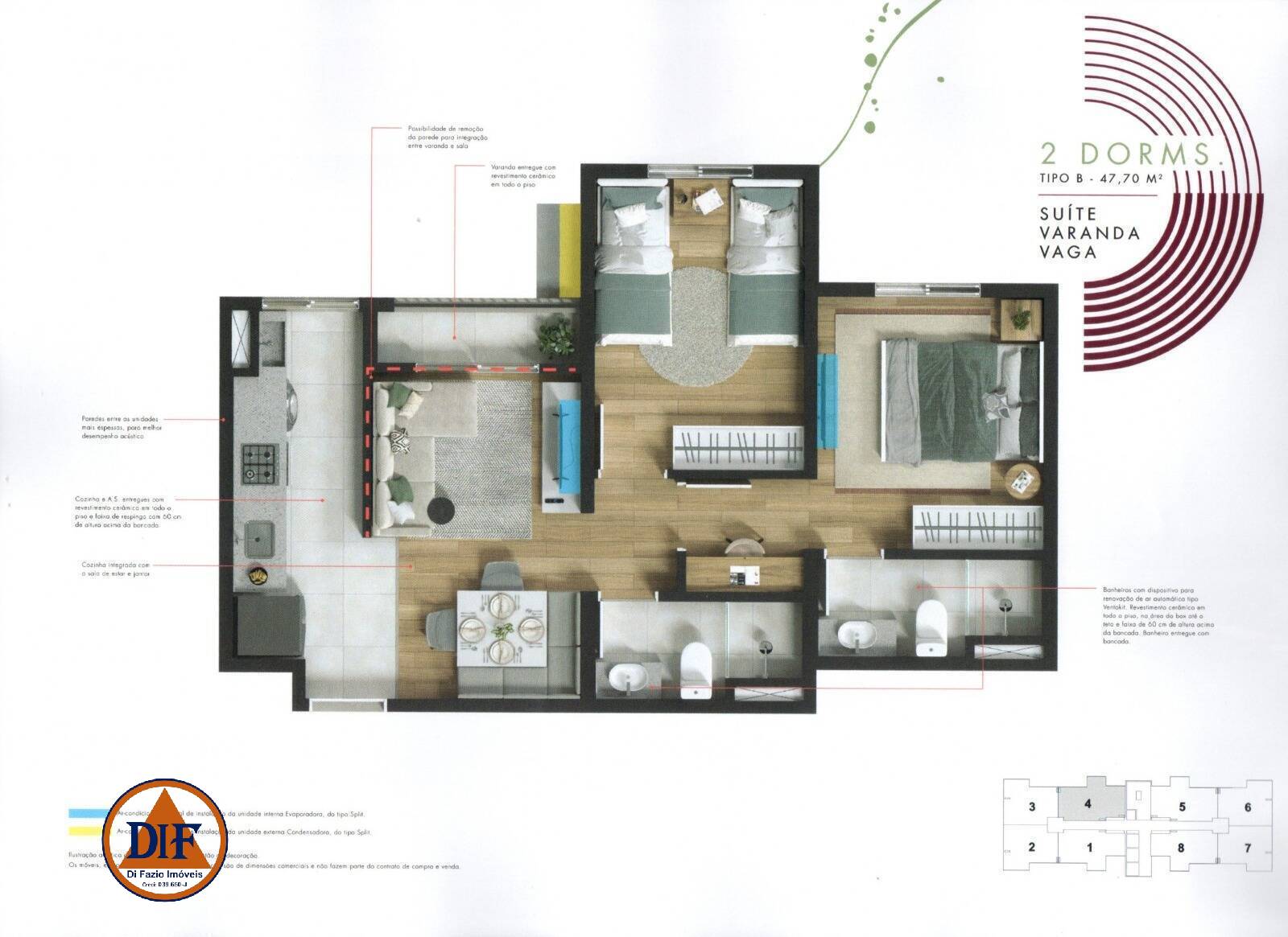 Apartamento à venda com 2 quartos, 43m² - Foto 23